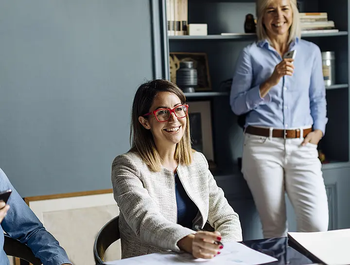 Woman in meeting