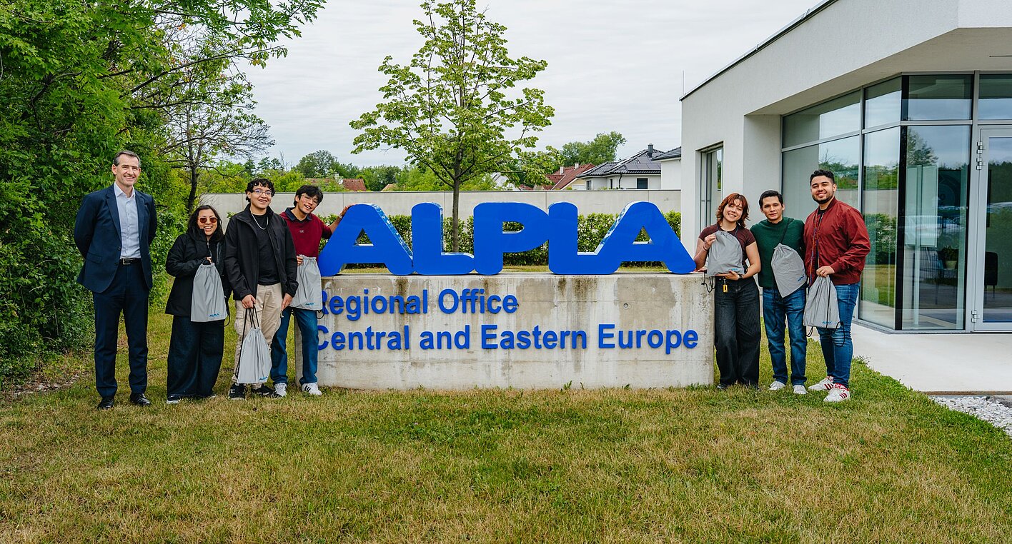 Besuch beim Unternehmen ALPLA in Steinabrückl.